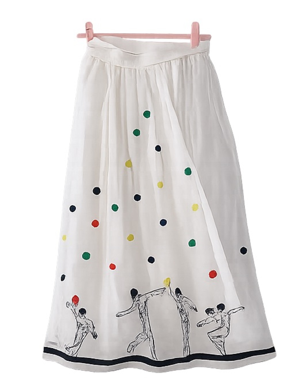 NWT MII COLLECTION Rare Polka Dot Hercules Olympian Organza Wrap Skirt Small